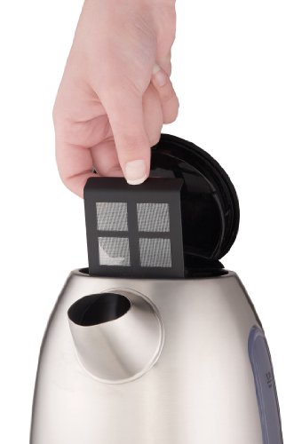 Tefal KI 170D Wasserkocher Edelstahl, 2400 Watt, 1.7 L, Anti-Kalkfilter, kabellos, edelstahl / schwarz - 3