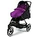 Universal Luxury Footmuff Cocoon - Black For Phil & Teds Double Kit / Navigator / Explorer / Dash / Dot / Vibe