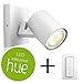 Produktbild PHILIPS HUE White Ambiance Runner - LED-Deckenleuchte 1er Spot inkl. Fernbedienung | weiß | AMAZON ECHO & APPLE HOMEKIT kompatibel | schwenkbar | 230V | GU10 | IP20 | Deckenlampe | Wandleuchte | Küchenleuchte | Schlafzimmerleuchte | Kinderzimmerlampe