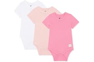 Bramble & Bear (3/6er-Pack) kurzärmelige Baby-Bodys – Unisex Baby-Bodys aus Bio-Baumwolle für 0 bis 3 Jahre
