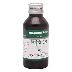 Dhanvantari Nirgundi Taila-100 Ml (Pack of 4), Multicolour (AF222_a)