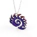 Produktbild YinXX Starcraft II lila Zeichen Legierung Anhänger Halskette, SC2 Zerg Anhänger Halskette, Starcraft2 Halskette Cosplay, 20"