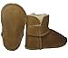 Daisy' sheepskin baby booties chestnut colour Large 12 - 18 months