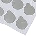 100Pcs Disposable Aluminum Foil Gasket Eyelash Glue Holders for Crystal Glue Rings