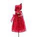Wawoo®Infant Christening Gowns Toddler Baby Girls Birthday Dress Pure Cotton Lined Clothes Princess Party Dress with Pink Bowknot for Baby 0-24 Month