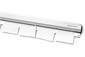 Forgast Portacomande per Ristorante 60cm in Alluminio, Barra per Ordinazioni, Porta Comande da Parete, Tab Grabber Per Ordini Scontrini in Cucina, Hotel, Ufficio