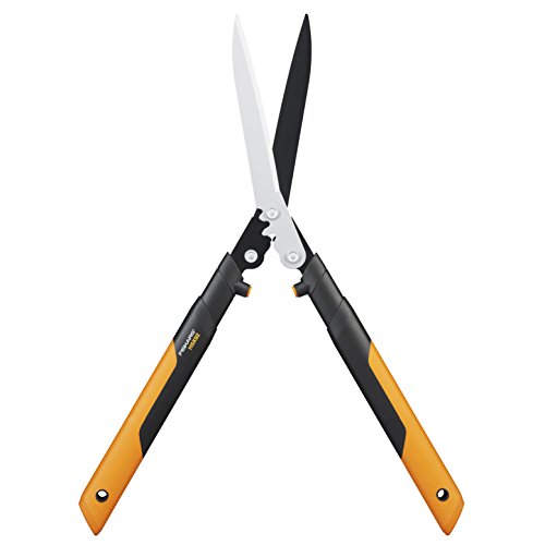 Fiskars PowerGear X Getriebe-Heckenschere, Antihaftbeschichtet, Hochwertige Stahl-Klingen, Länge 63 cm, Schwarz/Orange, HSX92, 1023631 - 3