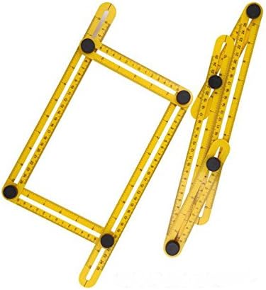 Angleizer Template Tool, Measuring Instrument Four-fold Floating Long Rulers for All Angles and Forms