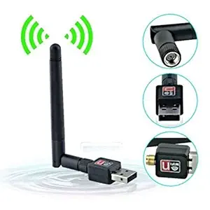 Wi-Fi Receiver 600Mbps, 2.4GHz, 802.11b/g/n USB 2.0 Wireless WiFi Network Adapter (with Antina)