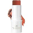 Multibrite Cream Blush Stick Makeup Face Blush Stick for Cheeks Eyes and Lips Blush Stick Compact Stick for Enhance Jaw, Forehead, Brow Bone (Red)