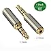 Produktbild Gold Plated 2.5mm Male to 3.5mm Female Stereo Audio Headphone Adapter Converter Jack (4 Pack)