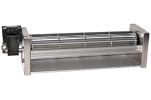 Easyricambi Moteur ventilateur tangentiel 480 mm – Embout 370 x 44 poêles à granulés EMMEVI FERGAS 153502