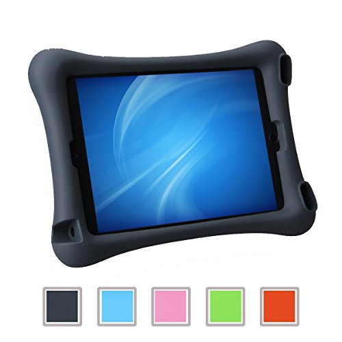 NEWSTYLE Apple iPad Air 2 Kinderfreundliche Silikon Hülle Schutzhülle Tasche Case für iPad Air 2 / iPad 6 (9,7 Zoll) (schwarz)