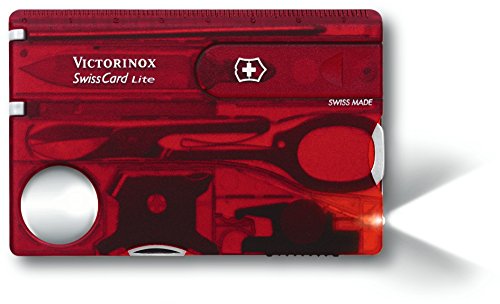Victorinox Multitool Multitool SwissCard Lite rot transparent in Blister 0.7300.TB1 - 2