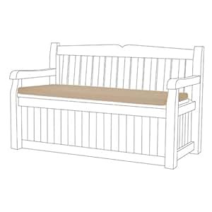 Bankpolster Steinfarbene Wasserdichte Auflage für Keter Iceni & Eden