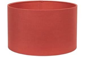 ValueLights | Reni Rust Fabric Small Drum Shade | Shades, Home Décor & Improvement Essential | 250mm Shade Width