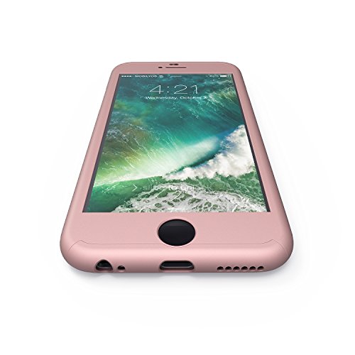 Funda iPhone 6s 360 Grados Completa - Carcasa Integral y Cristal de Vidrio Templado para Movil Apple iPhone 6 6s - Fundas Delantera y Trasera - iPhone 6s 6 Case y Cover Oro Rosa reviews Funda iPhone 6s 360 Grados Completa - Carcasa Integral y Cristal de Vidrio Templado para Movil Apple iPhone 6 6s - Fundas Delantera y Trasera - iPhone 6s 6 Case y Cover Oro Rosa