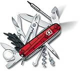 Victorinox - Cybertool Lite - Couteau d'Officier - Rouge Transparent