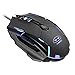 Produktbild Gaming Maus, USB Optisch Mouse mit 7 Tasten 3200DPI, LED-Beleuchtung in den Farben rot/ blau/ lila, Pro Gamermaus Für PC Spiele, Schwarz (G2)