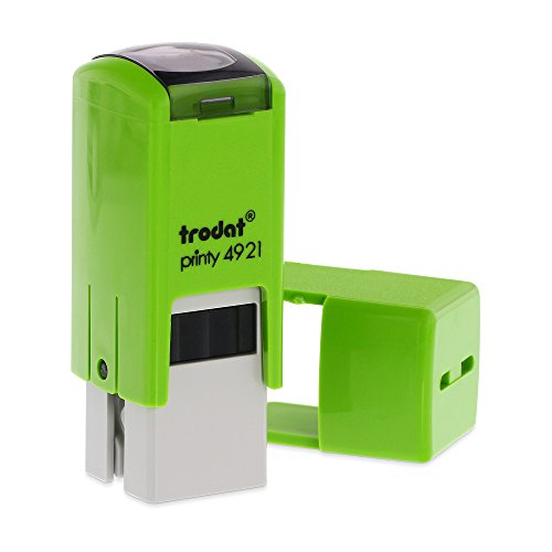 Trodat Printy 4921 - Sello autoentintable para profesor  dise  o de caritas sonrientes   verde