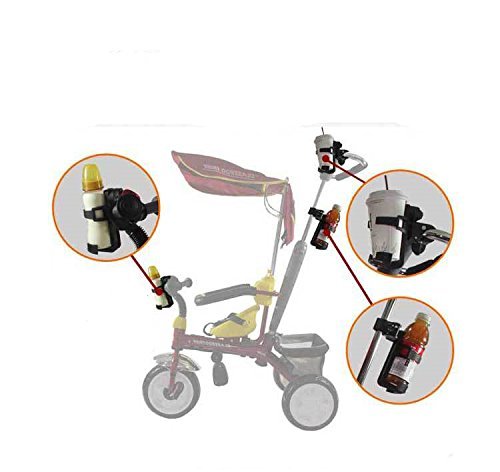 Uarter Flaschenhalter Fahrrad-Wasser-Flaschen-Rahmen-Gestell 360 Grad drehbaren Babyflaschenhalter f¨¹r Kinderwagen MTB Bike - 2