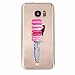 Price comparison product image MUTOUREN Samsung Galaxy S7 case cover Fashion Design Protective Back Rubber Case Cover Shell Perfect Fitted flexible soft crystal clear, anti-shock anti-scratch -Hamburg Girl pink macaroon