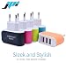 JPI 3/Three USB Ports With LED Triple Fast Charger Universal Travel Wall AC Charger Adapter Compatible For Samsung, Motorola, Sony, Oneplus, Htc, Lenovo, Nokia, Asus, Lg, Coolpad, Xiaomi, Micromax, All Android, Samsung, Windows Phone, Smartphones, Tablets, Music Players - (Assorted Colors) RS.189.00