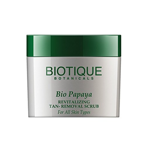 Biotique Bio Papaya Revitalizing Tan-Removal Scrub For All Skin Types, 75G