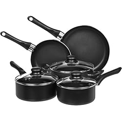 AmazonBasics Batterie de cuisine anti-adhésive 8 pièces