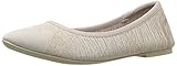  Skechers Cleo-Razz Dazz, Bailarinas con Punta Cerrada para Mujer, Beige (Taupe/Gold), 39 EU