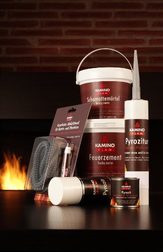 Kamino-Flam Abdichtband bis 550 Grad – Glasstrickschnur mit Kleber – Kaminschnur asbestfrei – Abdichtschnur für Kamin dauertemperaturbeständig – Ofendichtschnur 100 mm – Ofenschnurkleber - 2