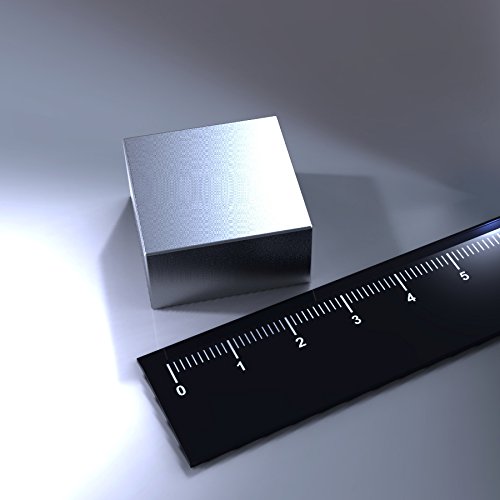 1 x Neodym-Magnete als Magnet-Quader in 25 x 25 x 13 mm, vernickelt (NiCuNi) | Haftkraft ca. ~32,5 kg | 1 Quadermagnet extra stark - 2