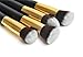 Fashion Base Professional 10PCS Black and Gold Makeup Brushes Set Eyeshadow Brush