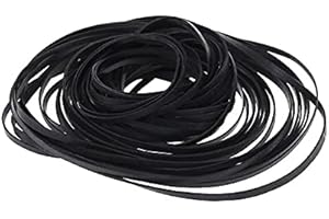 Yushu - 50 Stück 2 mm Breite Universal Mix Kassettenband-Maschinenriemen, verschiedene Antriebsriemen, flache Gummiriemen, für CD-DVD-Recorder