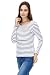 Bearsland Maternity Women's Printed Long Sleeves Maternity Nursing Top - UK size 12-14 - Black/White