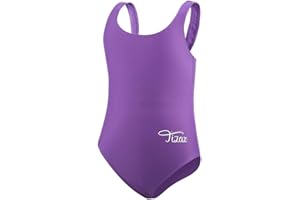 TIZAX Traje de Baño de Una Pieza para Niña UPF 50+ Bañador Deportivo para Niñas Racerback Correa Gruesa