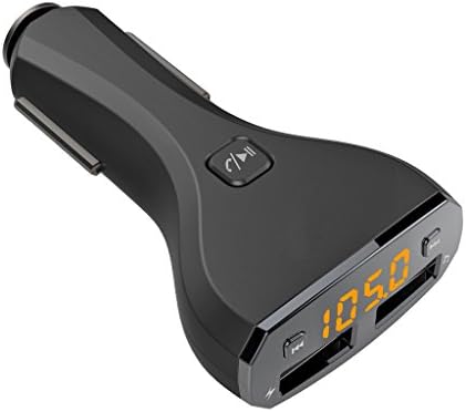 FM Transmitter, Jayboson Wireless Radio Audio Adapter MP3 Player Bluetooth FM Transmitter Handsfree Calling Car Kit with Dual USB Car Charger Port 5V/2.4A, LCD Display, Support U Dick MP3 Music Play