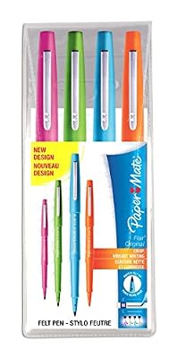 Papermate Flair Original Stylo Feutre Pointe Moyenne Assortiment, Lot de 4