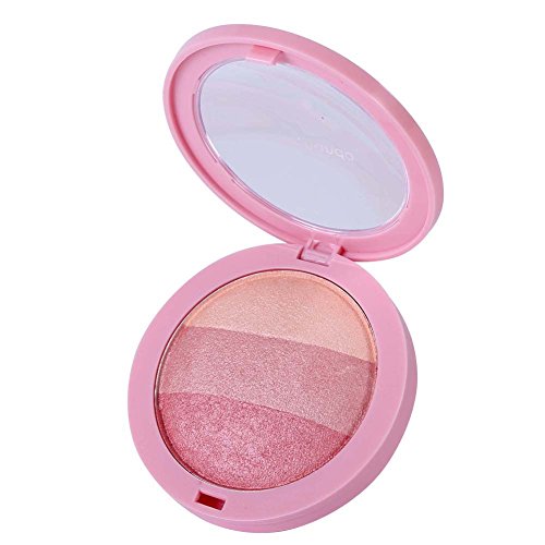 ROPALIA 4 Colors Shimmer Blush Professional Sleek Blusher Powder Makeup Palette