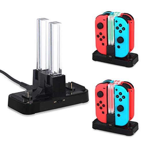 Preisvergleich Produktbild Jiobapiongxin Tragbare Ladestation Gamepad Ladegerät Dock Desk Tablet Joystick Ladegerät Für Nintendo Schalter Joy-Con & Pro Controller JBP-X