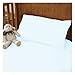 Childrens Pure 100% Cotton Cot Size Light Blue Duvet Cover Set