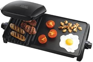 George Foreman 10-Portion Grill and Griddle (50/60 Hz) - Black