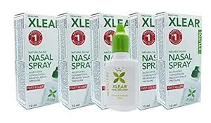 Xlear Adult Saline Nasal Spray for Sinus Allergy - 10ml 5Pack