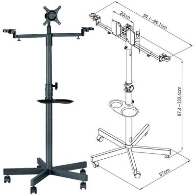 Compara Precios Para FS960 LED / LCD TV Carro Soporte de suelo con
soportes de montaje para la Copa de televisión, el micrófono y bebida
Comentarios