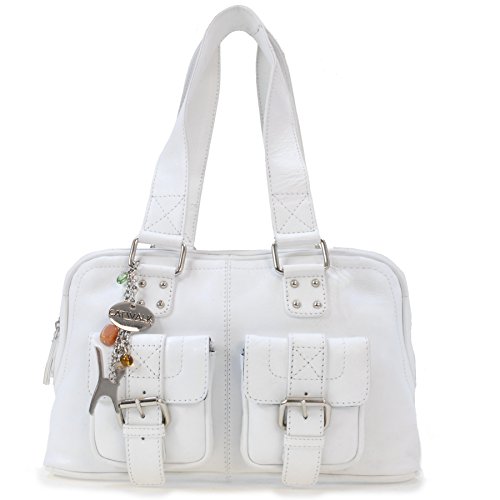 CATWALK COLLECTION - CAROLINE - Bolso - Cuero - Blanco