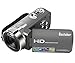 Produktbild Kamera Camcorder, Besteker HD 1080P Videokamera 24MP 16X Digital-Zoom mit 2,7" LCD und 270 Grad-Drehbarem Bildschirm (Gun grau)