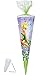 Produktbild Unbekannt Schultüte -  Fairies - Fee Tinkerbell  - 85 cm - eckig - Organza - Chiffonabschluß - Zuckertüte - mit / ohne Kunststoff Spitze - für Mädchen - Blumen - Blüt..