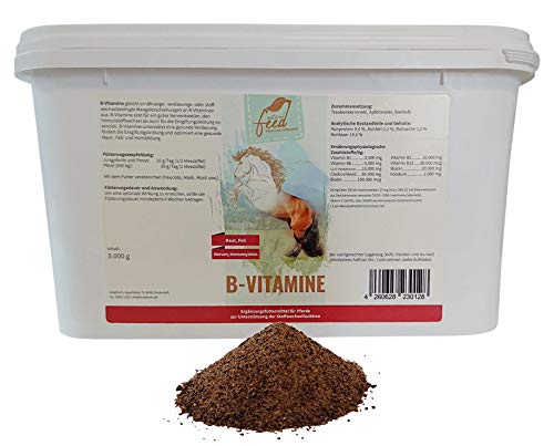 Preisvergleich Produktbild natural feed, Füttern mit Leidenschaft B-Vitamine zur Unterstützung der Stoffwechselfunktion, 1er Pack (1 x 3 kg)