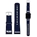 Produktbild Offizielle NFL Einfarbig Seattle Seahawks Logo Blau Synthetik-Lederband & Schnalle für 42mm Strap & Grey Adapter Kit