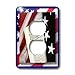 Price comparison product image 3dRose LSP_21939_6 Constitution and Flag 2 Plug Outlet Cover